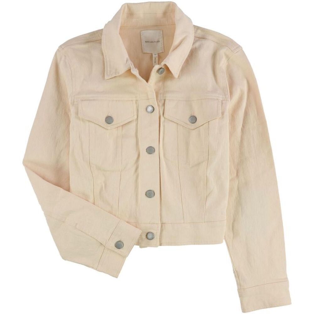 Avec Les Filles Womens Trucker Cropped Jacket, NWT
